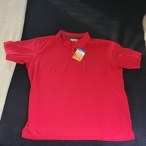 Columbia Men's Vibrant Red Polo Shirt